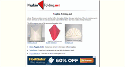 Desktop Screenshot of napkinfolding.net