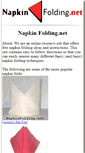 Mobile Screenshot of napkinfolding.net
